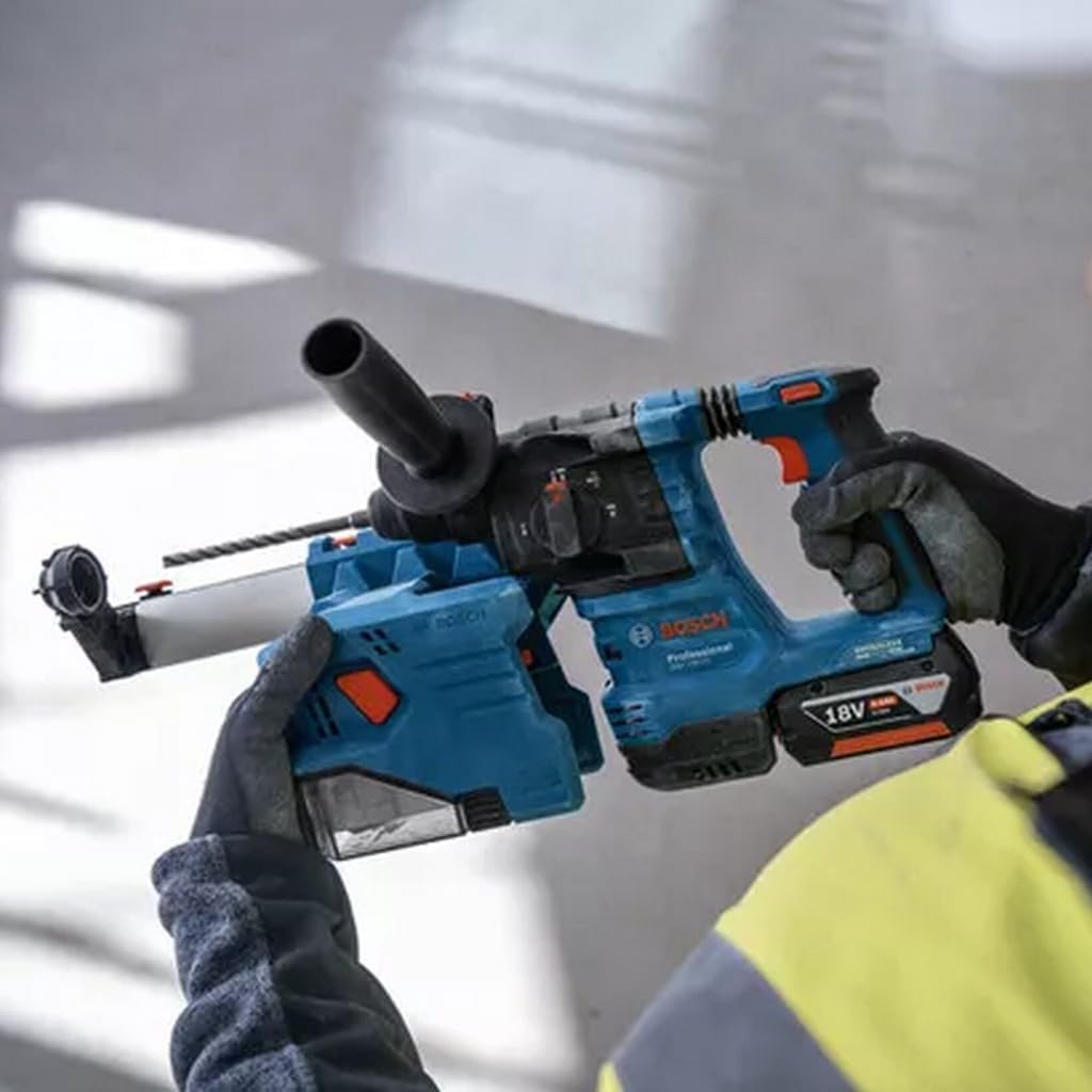 Bosch Professional 18V System Akku Bohrhammer GBH 18V-22 (mit SDS plus, KickBack Control und Vibration Control, inkl. GDE 18V-12, L-BOXX, ohne Akku/Ladegerät)