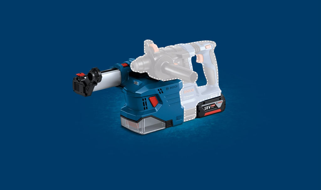Bosch Professional 18V System Akku Bohrhammer GBH 18V-22 (mit SDS plus, inkl. 2x 4.0Ah Akku, Schnellladegerät GAL 18V-40, L-BOXX)