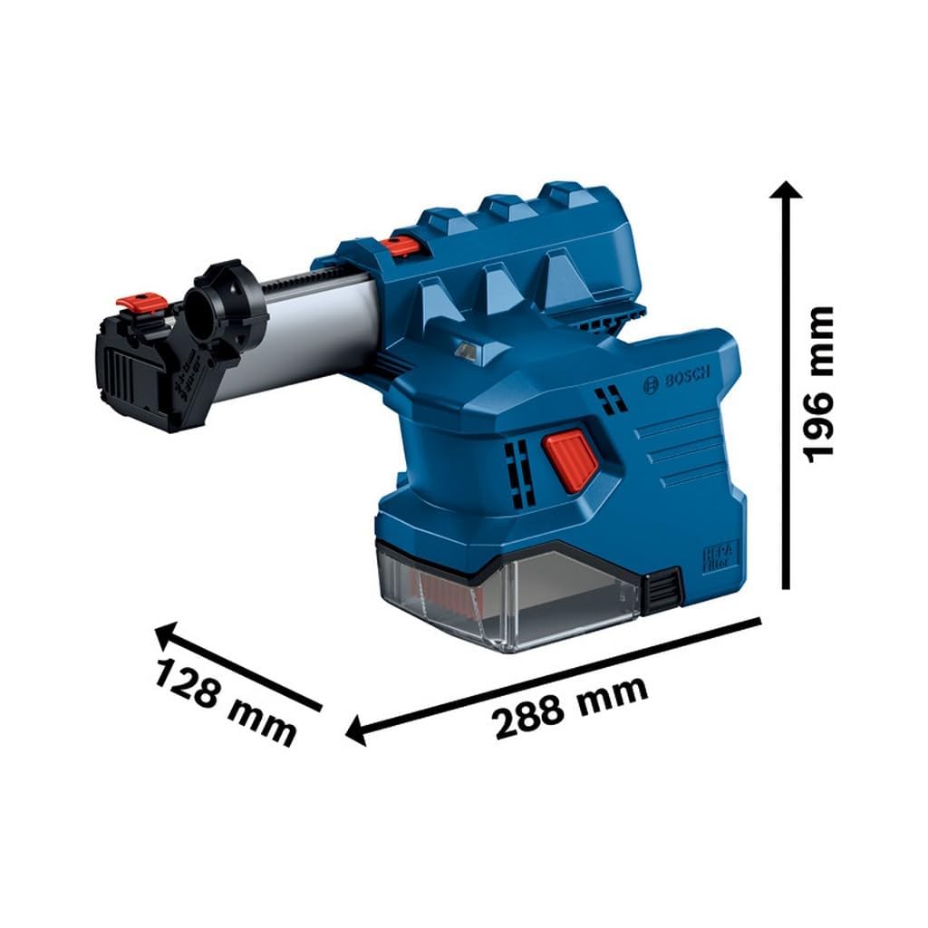 Bosch Professional 18V System Akku Bohrhammer GBH 18V-22 (mit SDS plus, KickBack Control und Vibration Control, inkl. GDE 18V-12, L-BOXX, ohne Akku/Ladegerät)