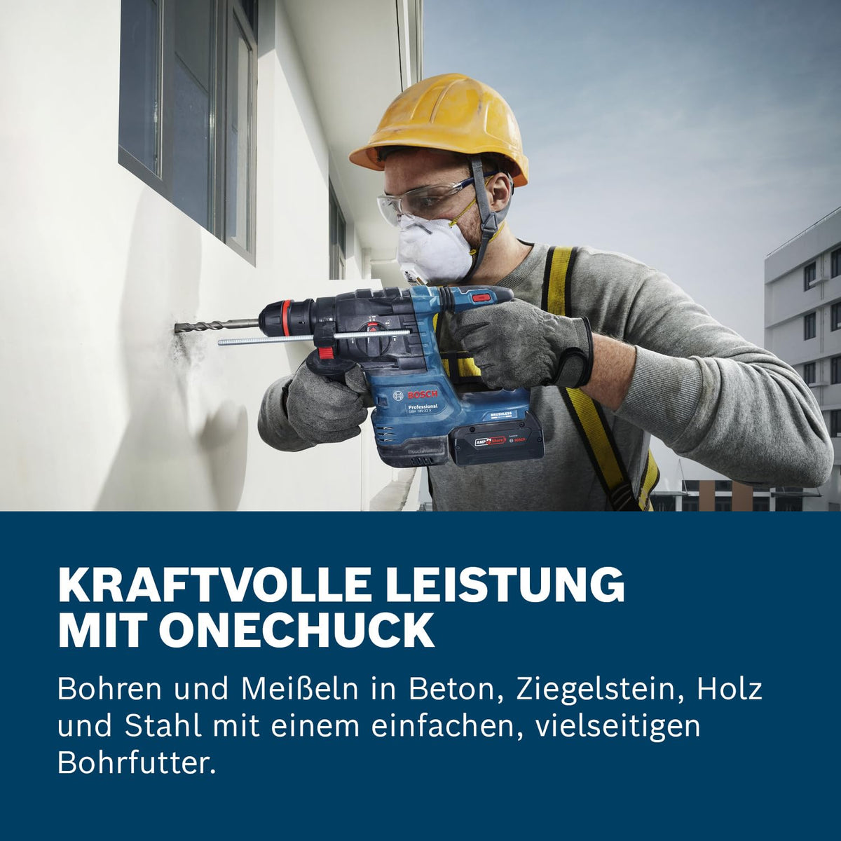 Bosch PRO 18V System Akku-Bohrhammer GBH 18V-22 X (inkl. L-BOXX 136)