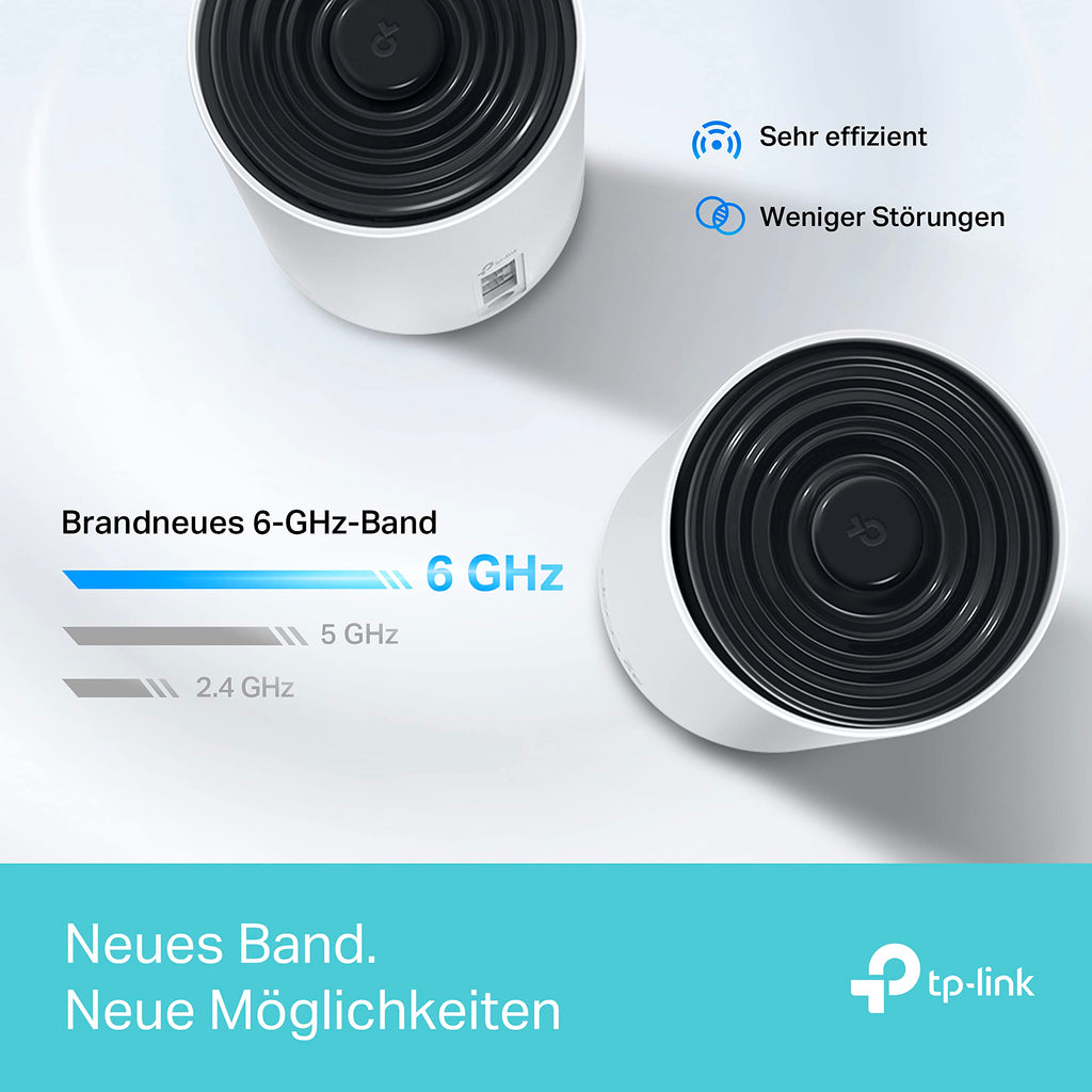 TP-Link Deco XE75 (3er-Set) – Wi-Fi 6E AXE5400 Mesh Tri-Band System