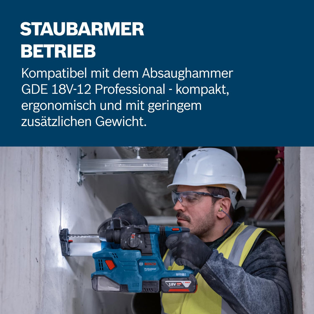 Bosch Professional 18V System Akku Bohrhammer GBH 18V-22 (mit SDS plus, inkl. 2x 4.0Ah Akku, Schnellladegerät GAL 18V-40, L-BOXX)